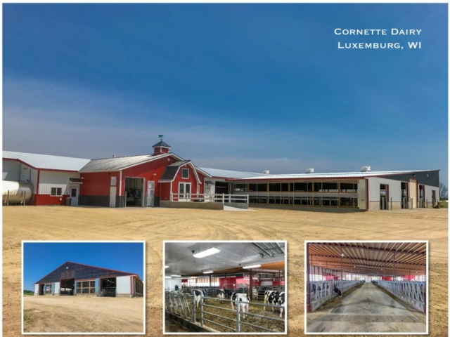 Agricultural Construction:  Robot Dairy & Freestall Barn Addition:  Cornette Dairy, Luxemburg, WI