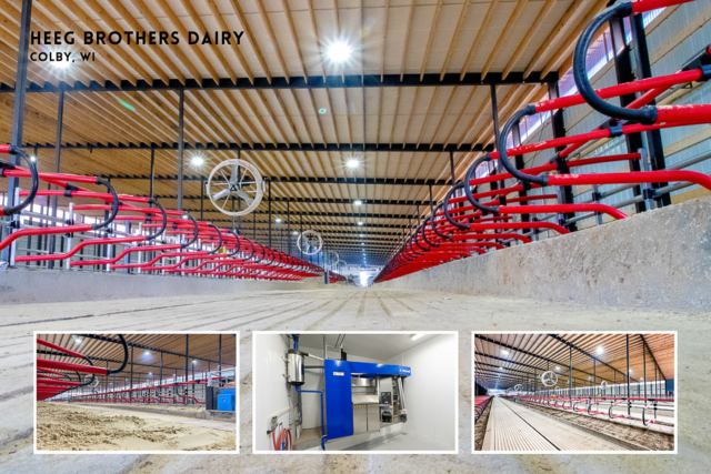 Agricultural Construction: Robot Dairy: Heeg Brothers Dairy, Colby, WI