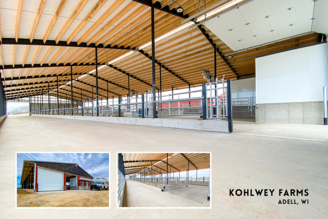 Agricultural Construction: Heifer Barn: Kohlwey Farms, Adell, WI
