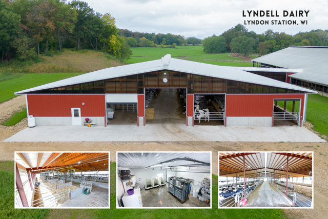 Agricultural Construction: Freestall Maternity Barn: Lyndell Dairy, Lyndon Station, WI