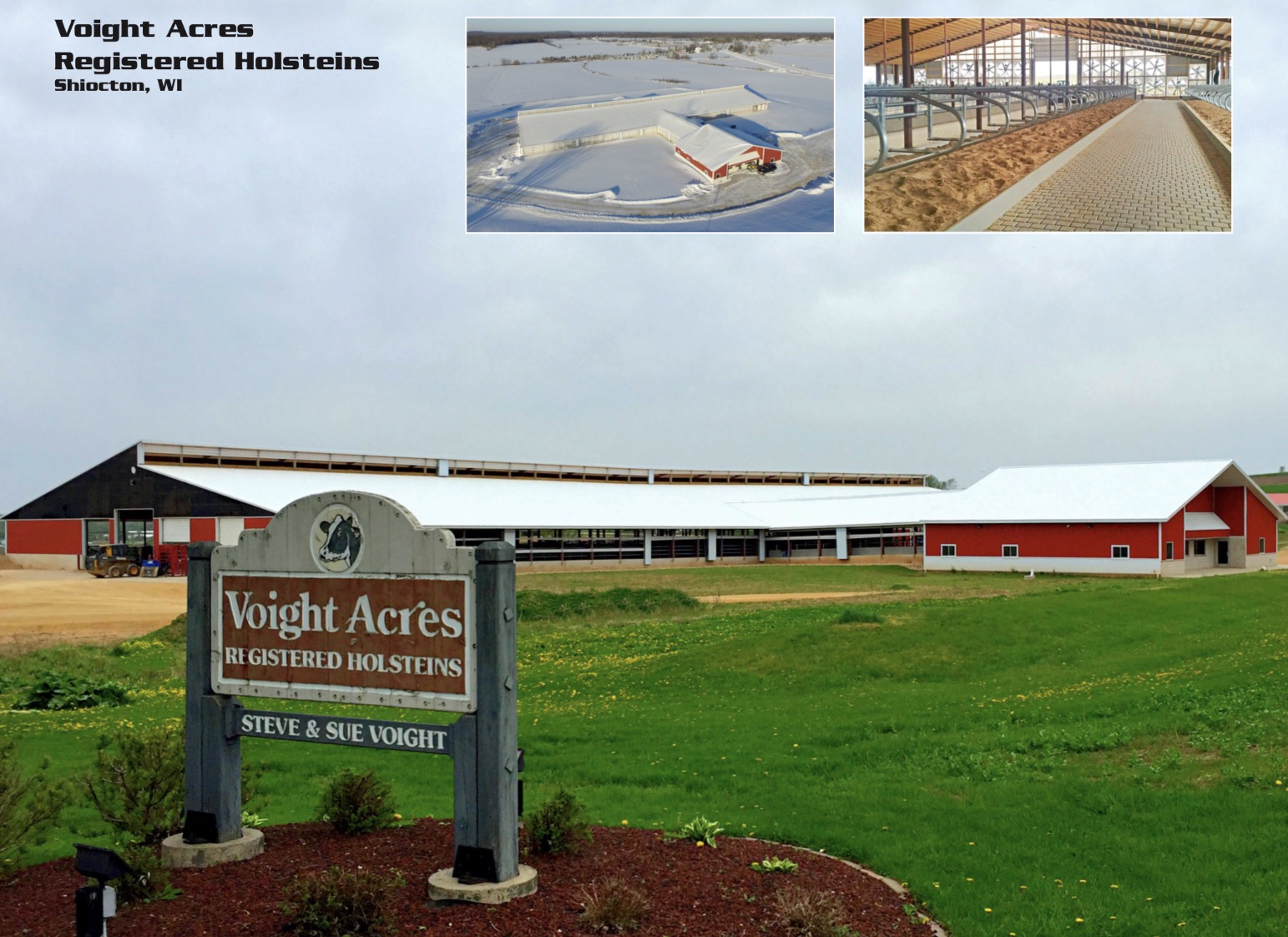 Agricultural Construction: Milking Parlor & Freestall Barn:  Voight Acres Registered Holsteins, Shiocton, WI