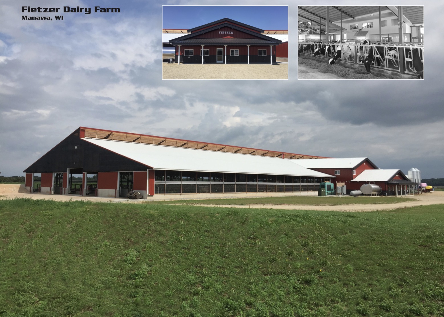 Agricultural Construction: Robotdairy & Freestall Barn:  Fietzer Dairy Farm, Manawa, WI
