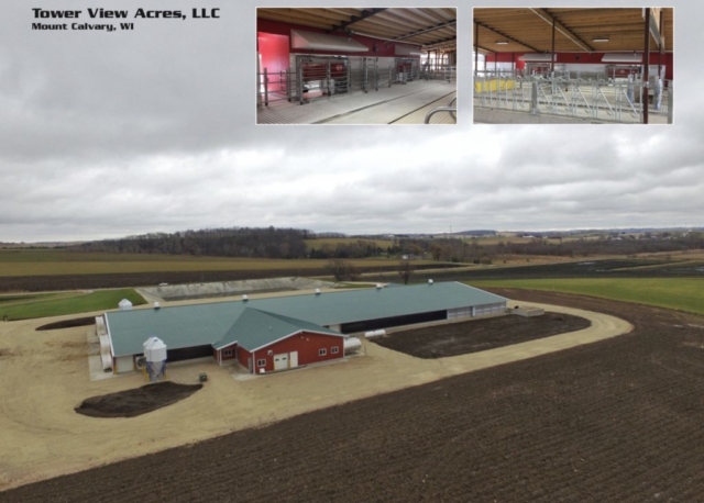 Agricultural Construction:  RobotDairy:  Tower View Acres, Mount Calvary, WI