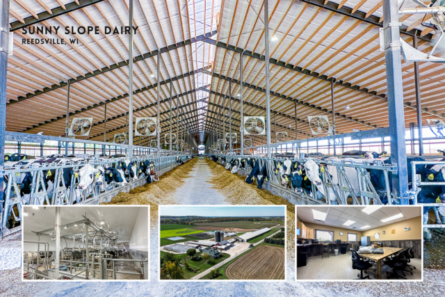 Agricultural Construction: Freestall Barn Addition: Sunny Slope Dairy, Reedsville, WI