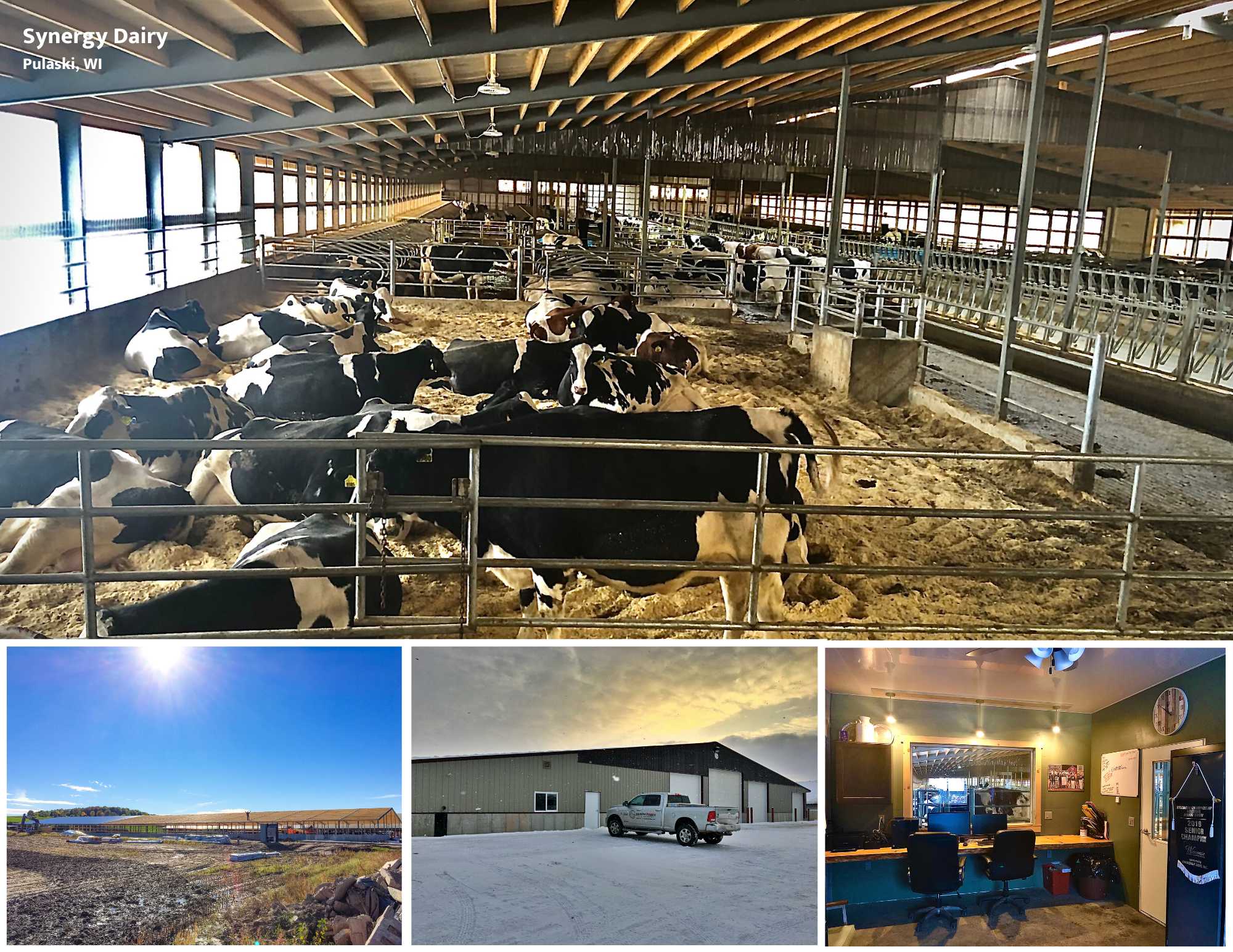 Agricultural Construction: Maternity & Freestall Barn: Synergy Dairy, Pulaski, WI