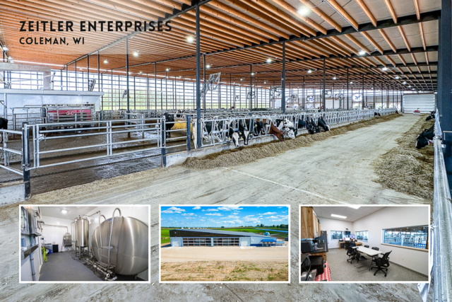 Agricultural Construction: Robot Dairy: Zeitler Enterprises, Coleman, WI