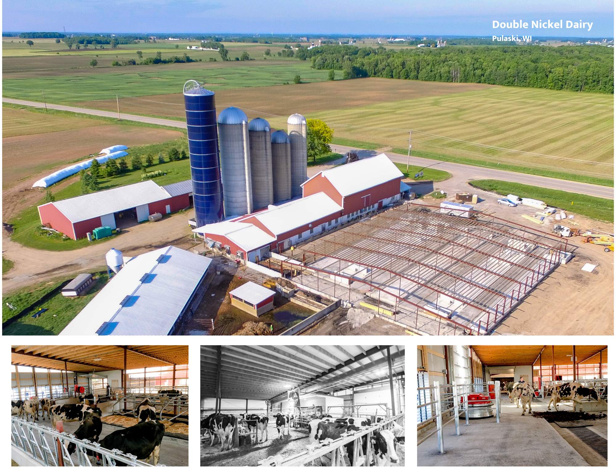 Agricultural Construction: Robot Dairy: Double Nickel Dairy, Pulaski, WI