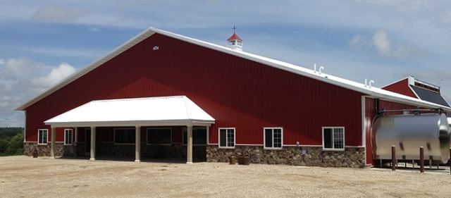 Agricultural Construction: Milking Parlor: Kohlwey Dairy, Adell, WI